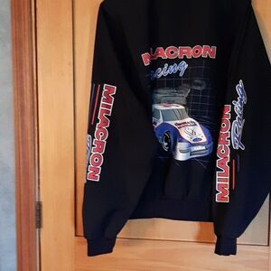 90s Vintage  Milacron Racing #35  NASCAR Laughlin Race Car Jacket Sz XL